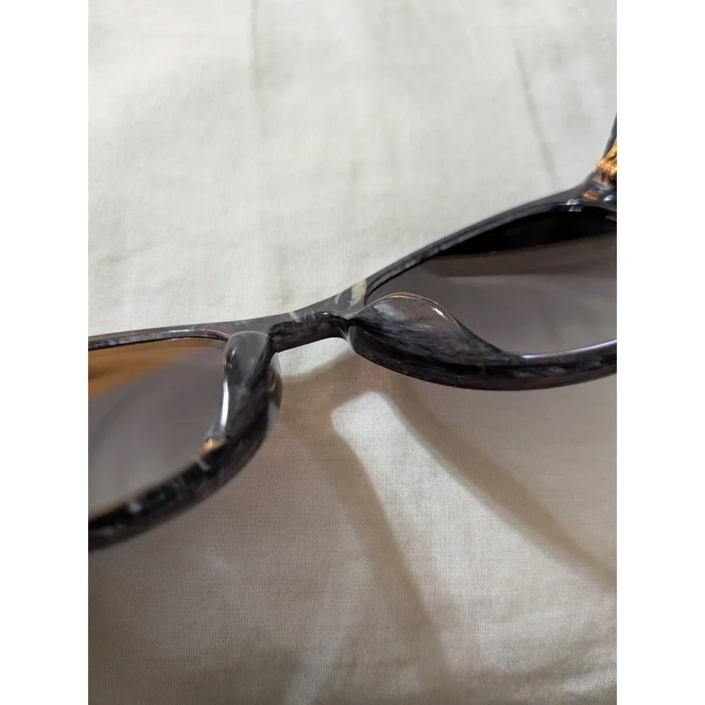 DOLCE & GABBANA ITALY DG3251 8g 52[]20 140 BLACK GRAY GRADIENT ROUND SUNGLASSES